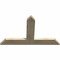 Ekena Millwork Portland Rough Sawn Timber Gable Bracket, Douglas Fir, 48"W x 30"H x 2"D x 6"F, 15/12 Pitch GBW048X30X0206POR00RDF - alternate 4